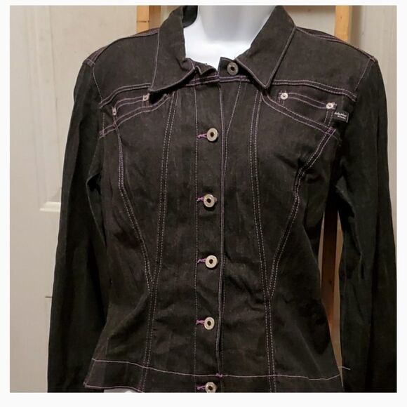 Baby Phat black jean jacket - Picture 4 of 8
